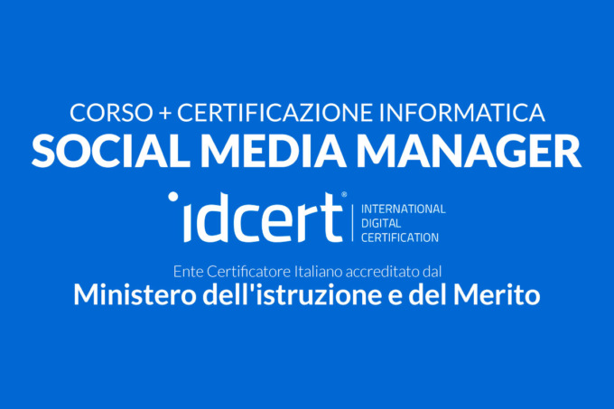 È uscito il corso per Social Media Manager kiracademy con certificato IDCERT ente riconosciuto dal Ministero dell’Istruzione