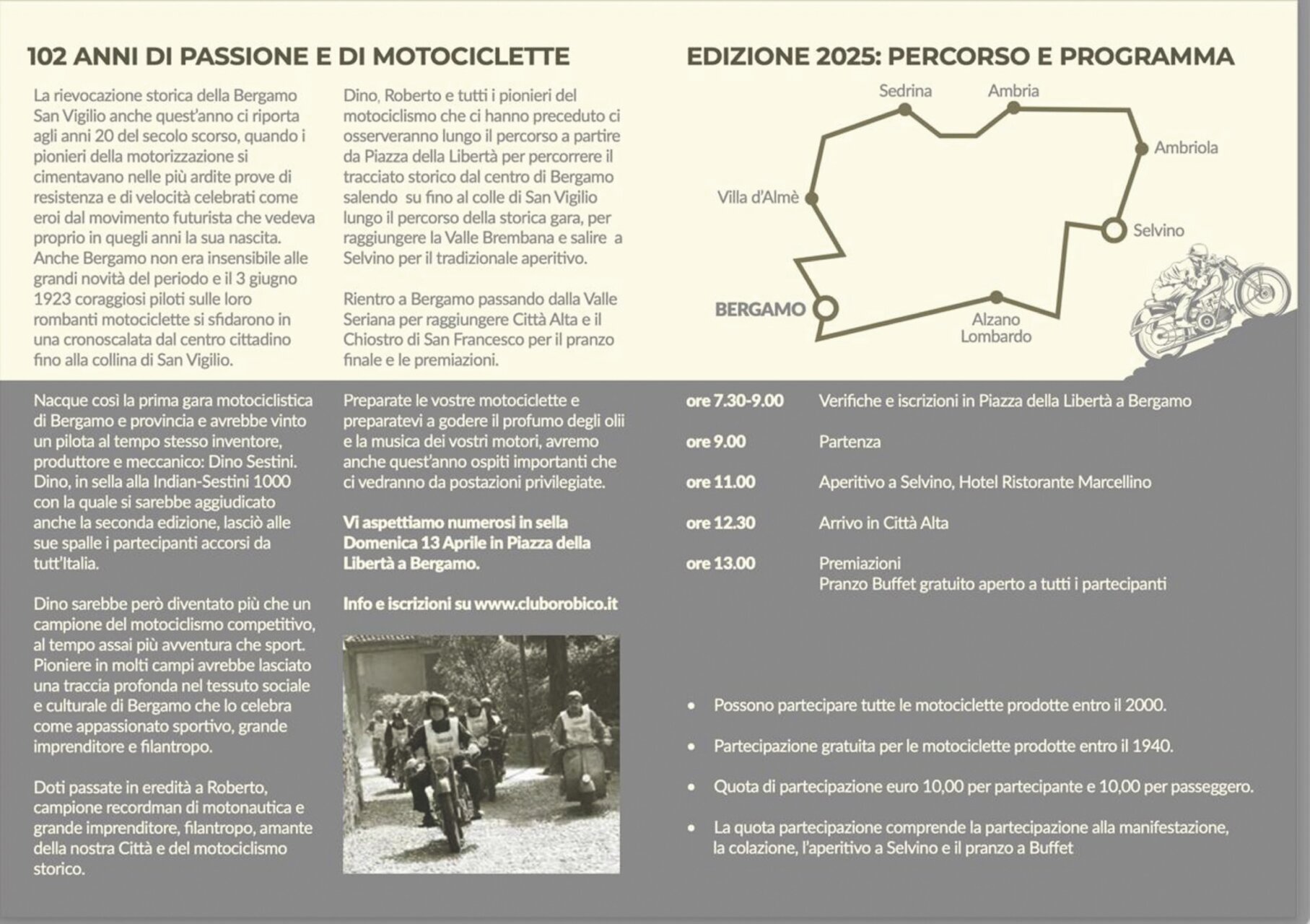 programma Bergamo San Vigilio 2025