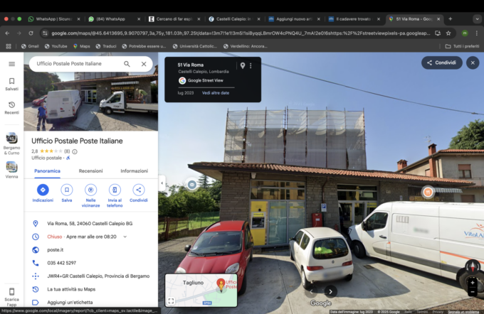 Colpo fallito al bancomat di Castelli Calepio: ladri visti dalla centrale operativa delle Poste