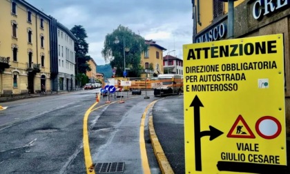 I lavori per la linea T2 arrivano in via Corridoni a Bergamo: cambia la viabilità fino a luglio