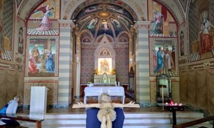 La potenza del Cristo del Covid, visibile a Pradalunga e arrivato dall'amica Baviera