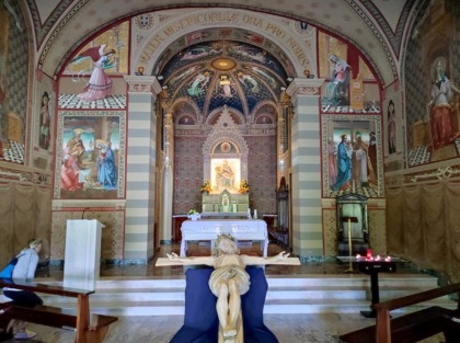 La potenza del Cristo del Covid, visibile a Pradalunga e arrivato dall’amica Baviera