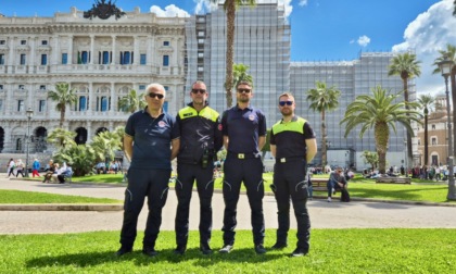 I volontari della Protezione civile di Dalmine a Roma per l’ultimo saluto a Papa Francesco