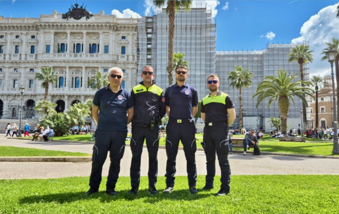 I volontari della Protezione civile di Dalmine a Roma per l’ultimo saluto a Papa Francesco