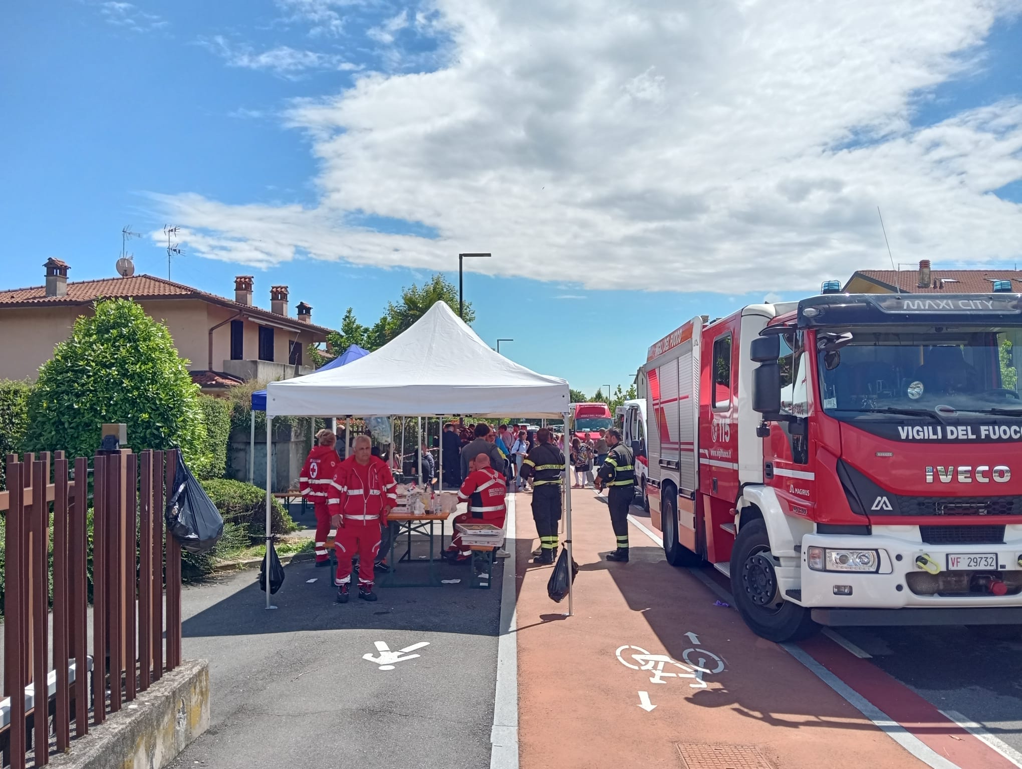 Esplosione villetta a Bagnatica
