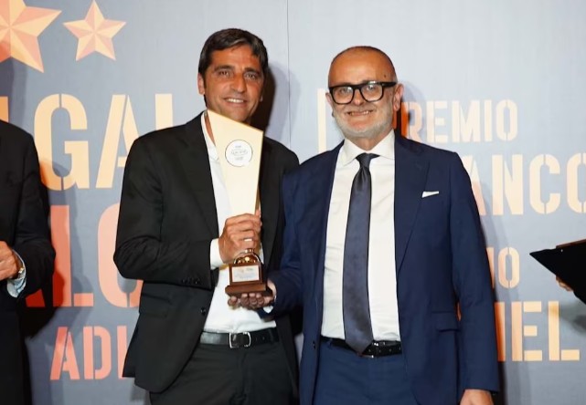 Tony D’Amico premiato a Roma come miglior direttore sportivo della stagione 2023/24