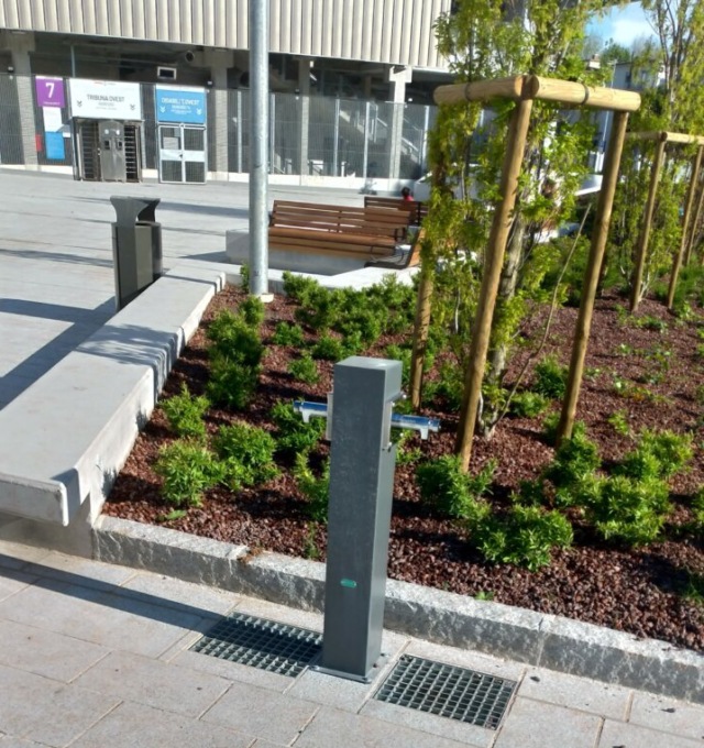 Bello il nuovo piazzale del Lazzaretto, «ma la fontanella ancora non funziona»
