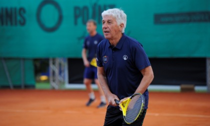 Gasperini al Tennis Vip: «Ho un contratto, parleremo di futuro dopo la partita col Parma»