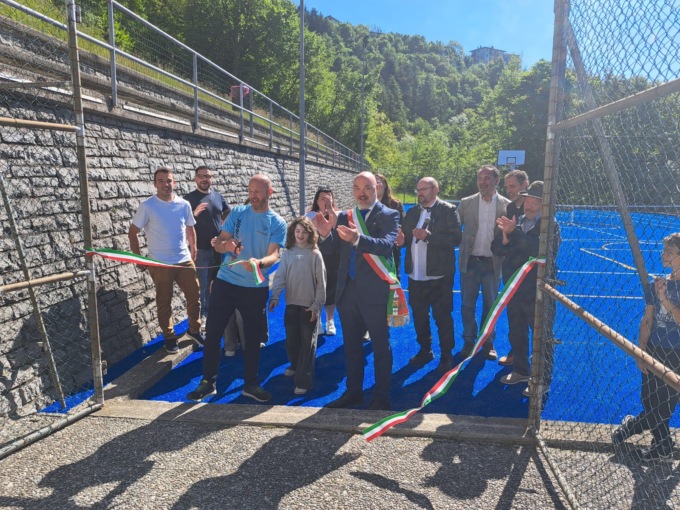 Berbenno ha un nuovo campo sportivo: inaugurati gli spazi per basket e tennis