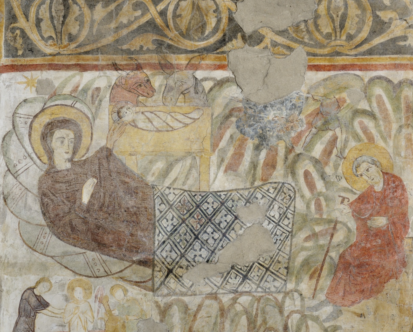 6_Aula Picta_La Natività_ante restauro