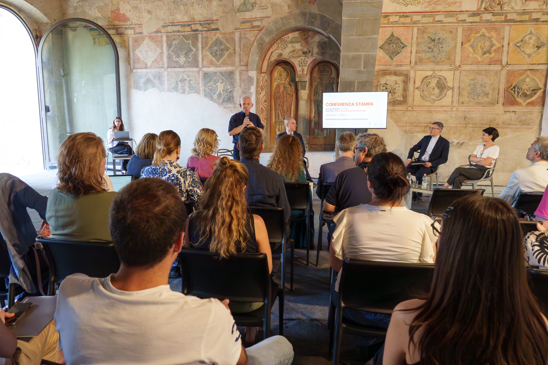 Presentazione restauri Aula Picta-3