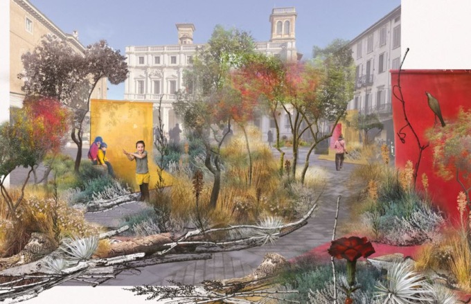 Anche quest’anno Piazza Vecchia diventerà verde: ecco il progetto di Sarah Price