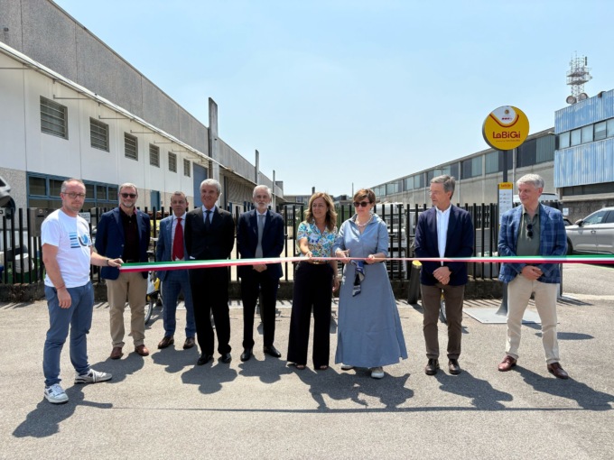 Inaugurata la nuova stazione della BiGi alla sede di UniAcque in via Canovine