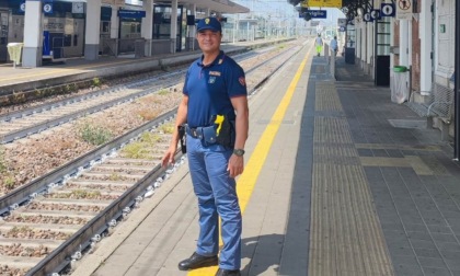 Poliziotto trevigliese salva la vita a un uomo sull'Adda, che voleva farla finita