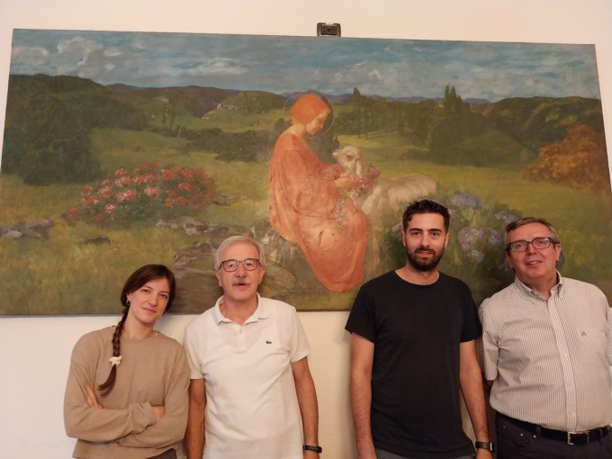 Il dipinto passato dalla stanza più bella del Grand Hotel al Comune di San Pellegrino