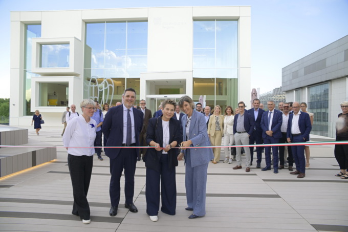 Confindustria Bergamo, al Kilometro Rosso è stata inaugurata la piazza davanti alla sede