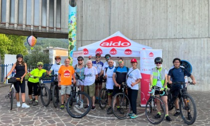 "CamminAido", la carica degli ottocento a Bergamo per il messaggio del dono