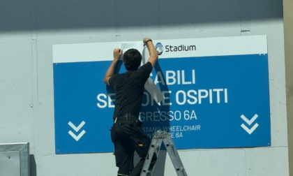 Stadio di Bergamo, ormai certo il cambio di nome: addetti al lavoro per togliere "Gewiss"