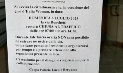 «Per il Giro d’Italia Women a Bergamo non posso uscire ne rientrare a casa tra le 7 e le 14.30»