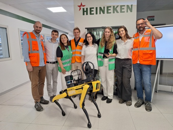 Al birrificio Heineken di Comun Nuovo uno dei primi robot Spot in Italia (per la manutenzione)