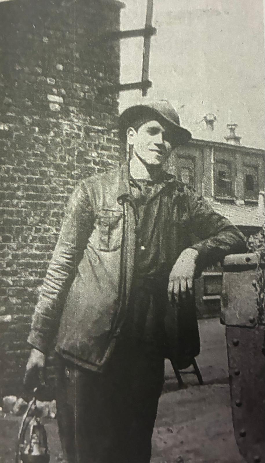 Lino giovanissimo, nei primi anni Cinquanta in Belgio