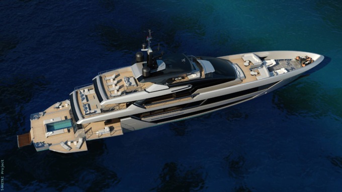 Varato lo yacht Riva più grande di sempre: 54 metri di puro lusso, con piscina e marmi