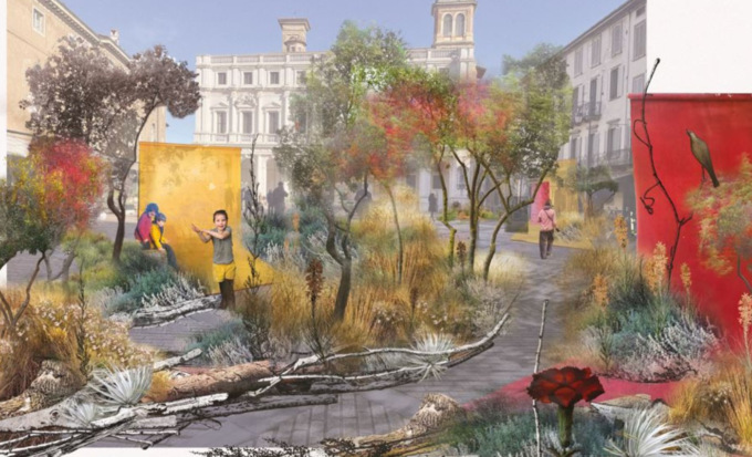 Maestri del Paesaggio, Piazza Vecchia si prepara all’allestimento della “Green Square”