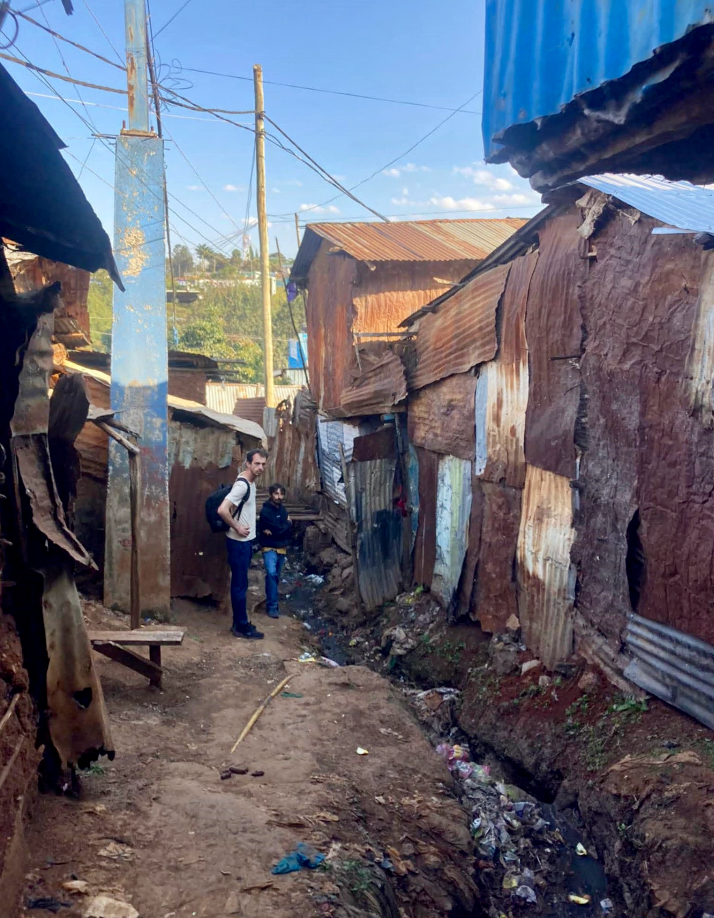La baraccopoli in Kenya