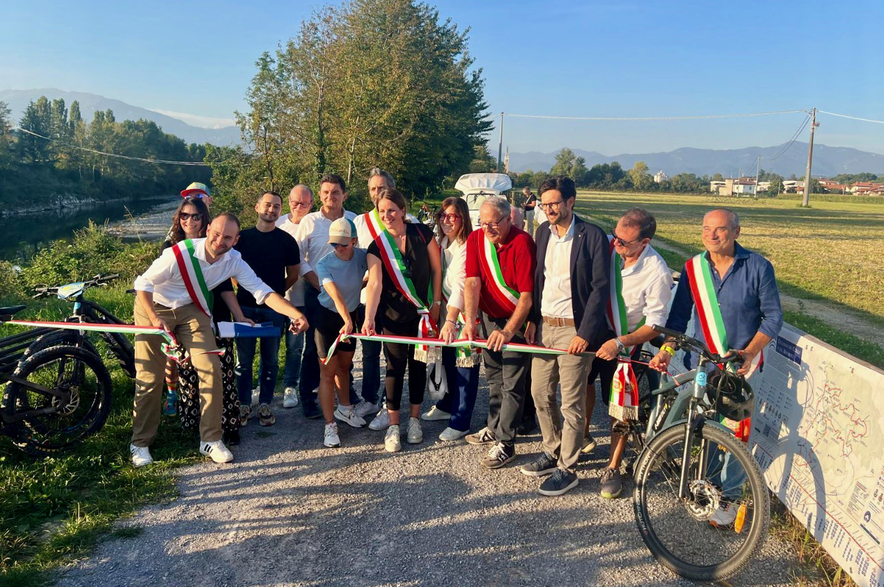 Curno tira la volata alla splendida pista ciclabile dei Colli