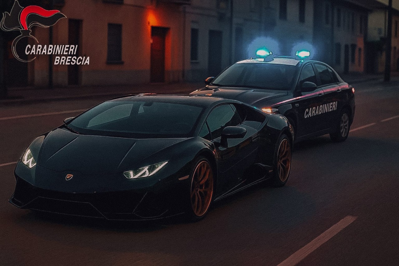 Un 36enne ignora l’alt dei carabinieri e scappa con la sua Lamborghini tra Cologne e Grumello