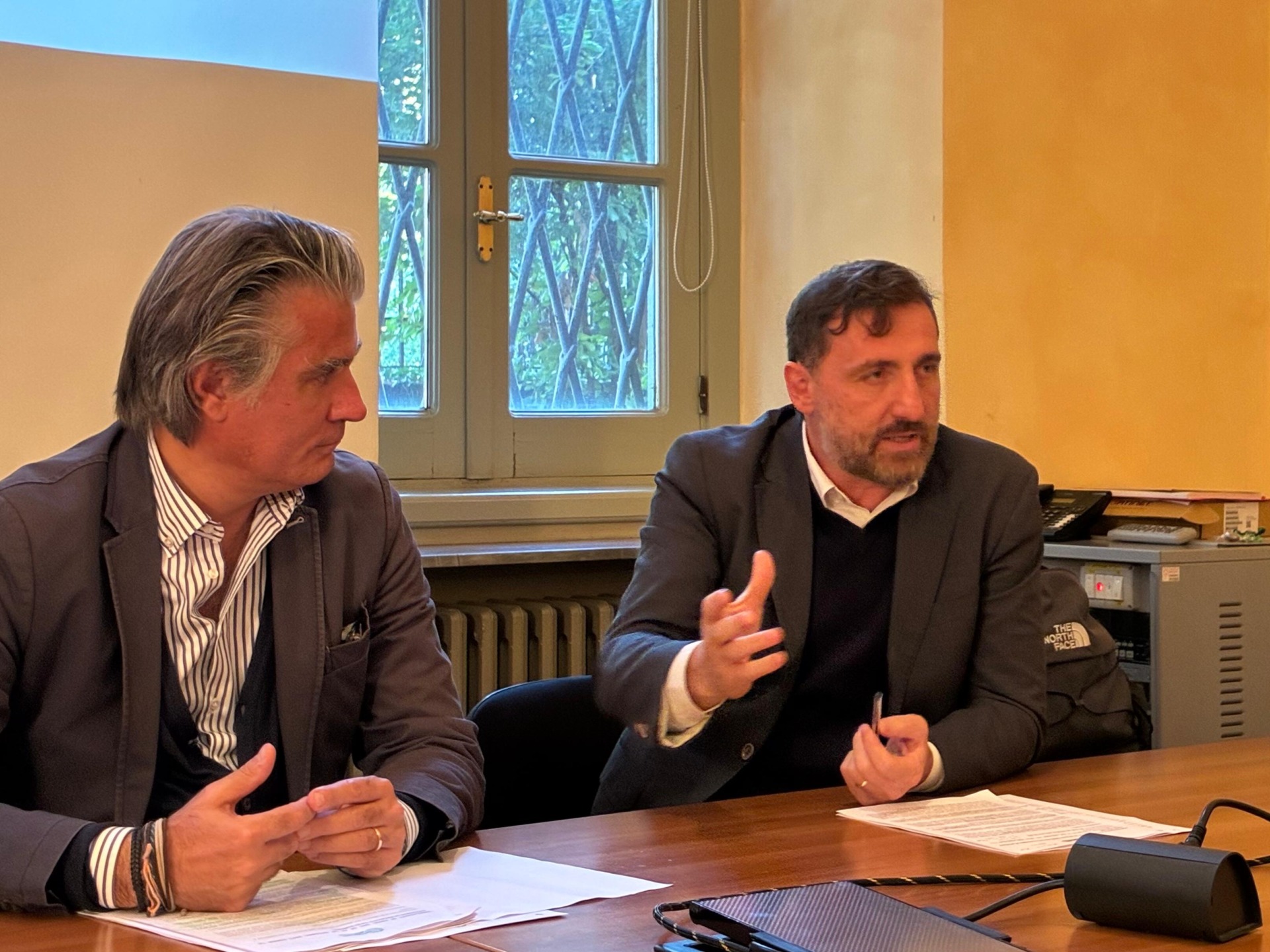 Da sinistra a destra, Sergio Gandi e Cesare Rossi