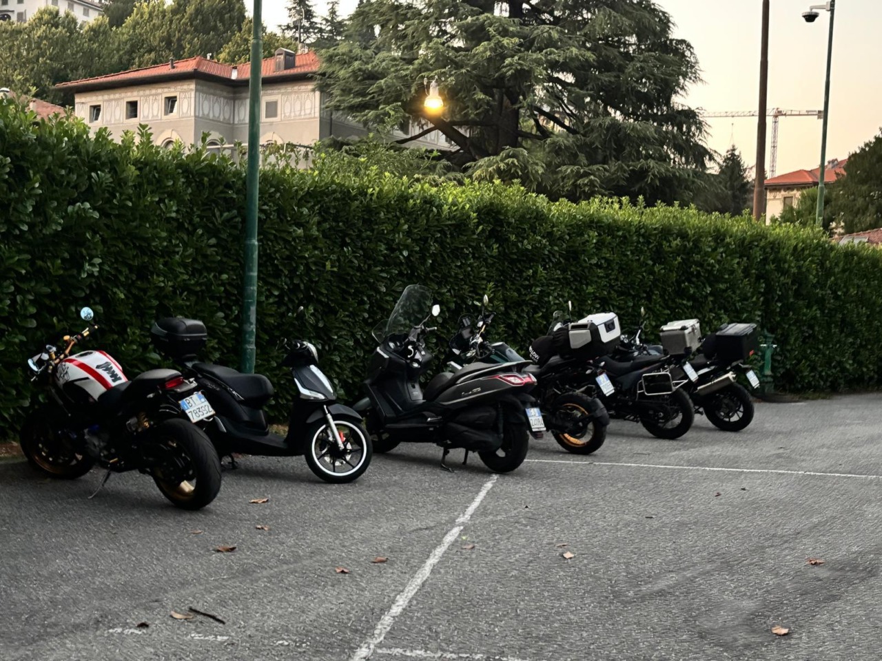 Area di sosta temporanea del Seminario per moto e scooter, bilancio positivo: tutto esaurito