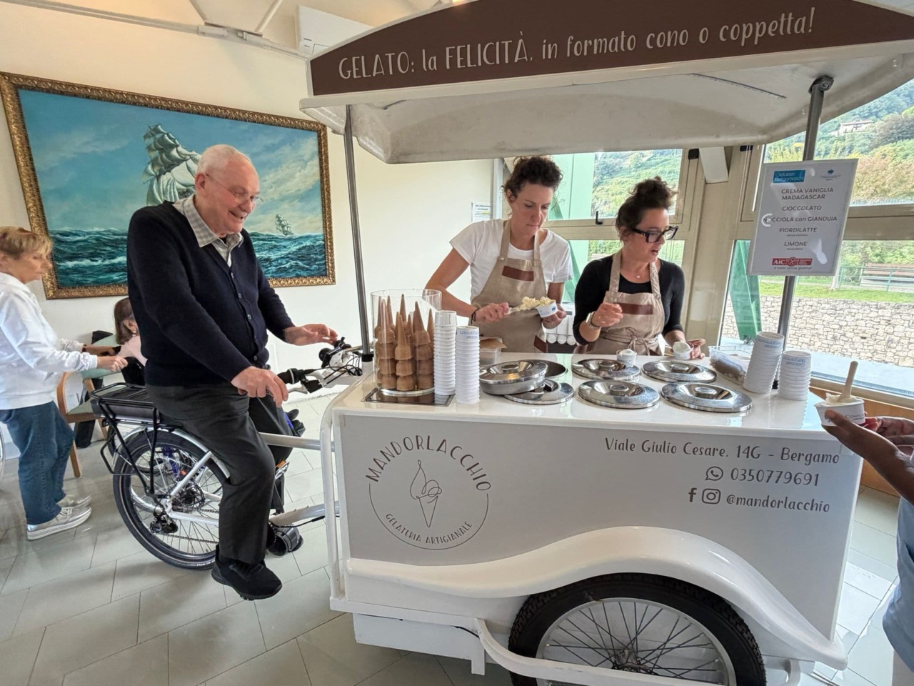 Festa dei nonni, i Gelatieri portano un dolce pensiero al Don Orione