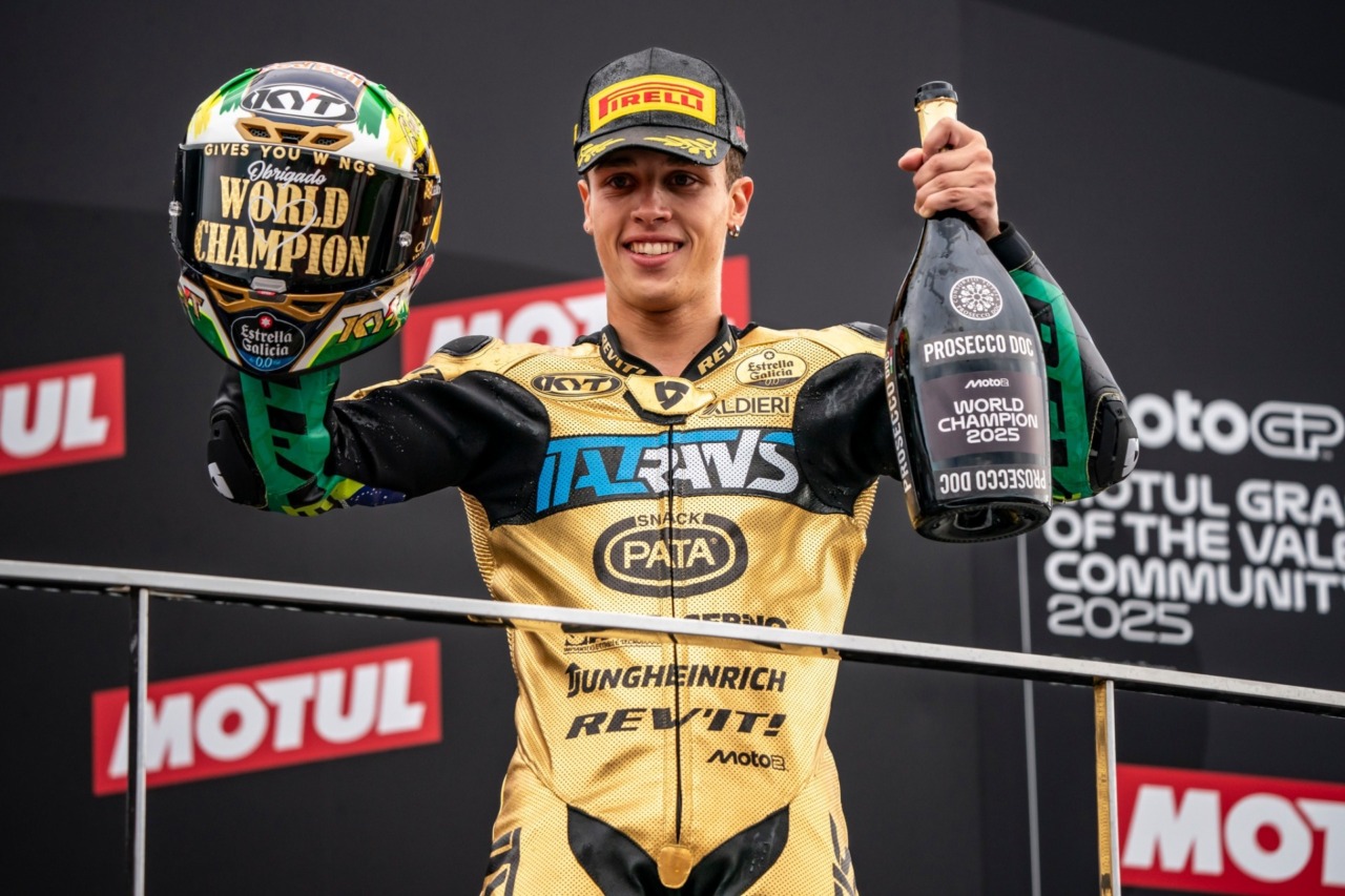 Il brasiliano Moreira riporta l’Italtrans Racing Team sul tetto del mondo: è campione di Moto2!