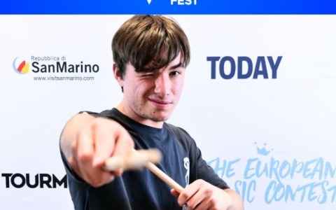 Un giovane batterista bergamasco a San Marino: parteciperà alle finali dell’European Music Contest