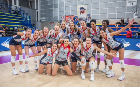 Il Volley Bergamo 1991 torna a vincere: 3-0 al Monviso e terzultimo posto più vicino