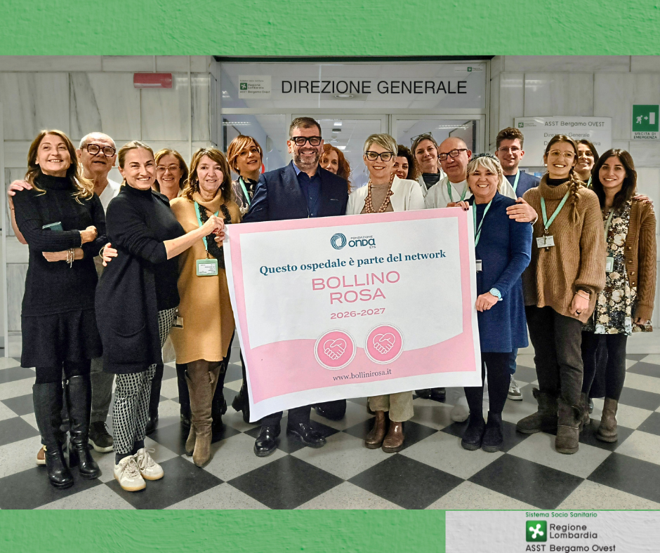 Fioccano in Bergamasca i “Bollini Rosa”: il riconoscimento nazionale che premia gli ospedali più attenti alla salute delle donne
