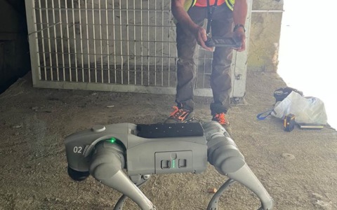 Sulla Brebemi in azione i cani robot per ispezionare l’interno dei viadotti e garantire la sicurezza
