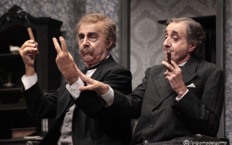 “Pignasecca e Pignaverde”, risate facili con Tullio Solenghi (che riporta in scena Gilberto Govi)