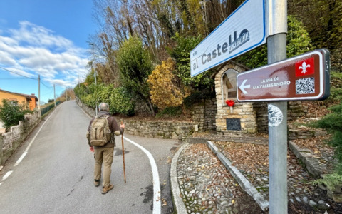 Il tratto che attraversa Mozzo della nuova Via di Sant’Alessandro regala scorci suggestivi e bellissimi