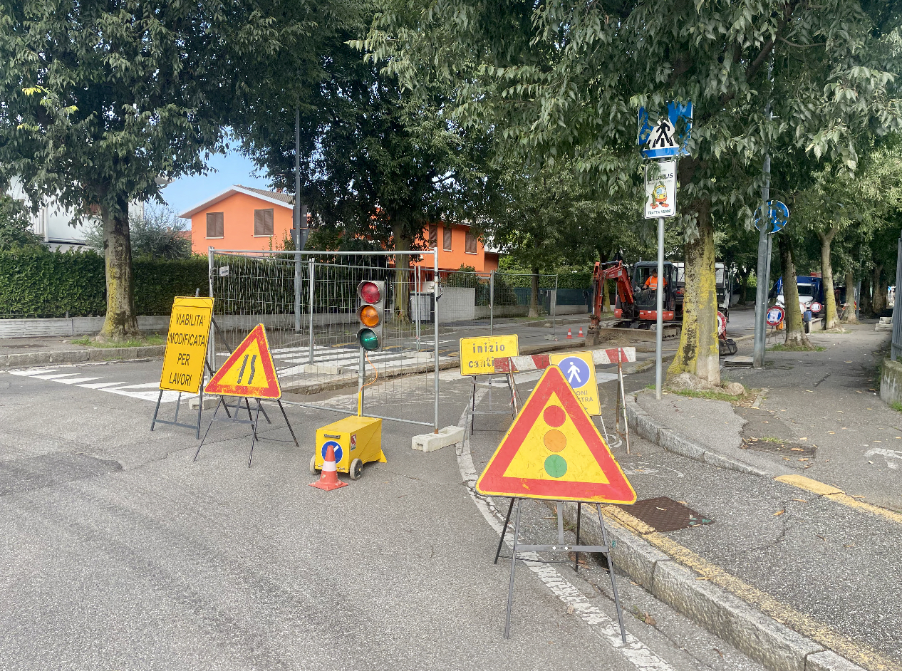 Via I Maggio a Lallio chiude dal 16 dicembre per l’abbattimento degli alberi e la riqualificazione