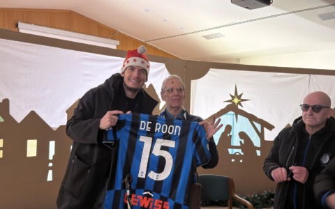 Renato, cuore nerazzurro ospite alla Don Orione, e il fantastico regalo di capitan de Roon