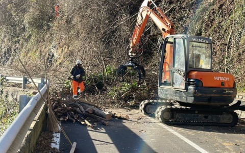 Regione accelera i lavori a Ubiale Clanezzo: riapertura della strada prevista già a gennaio