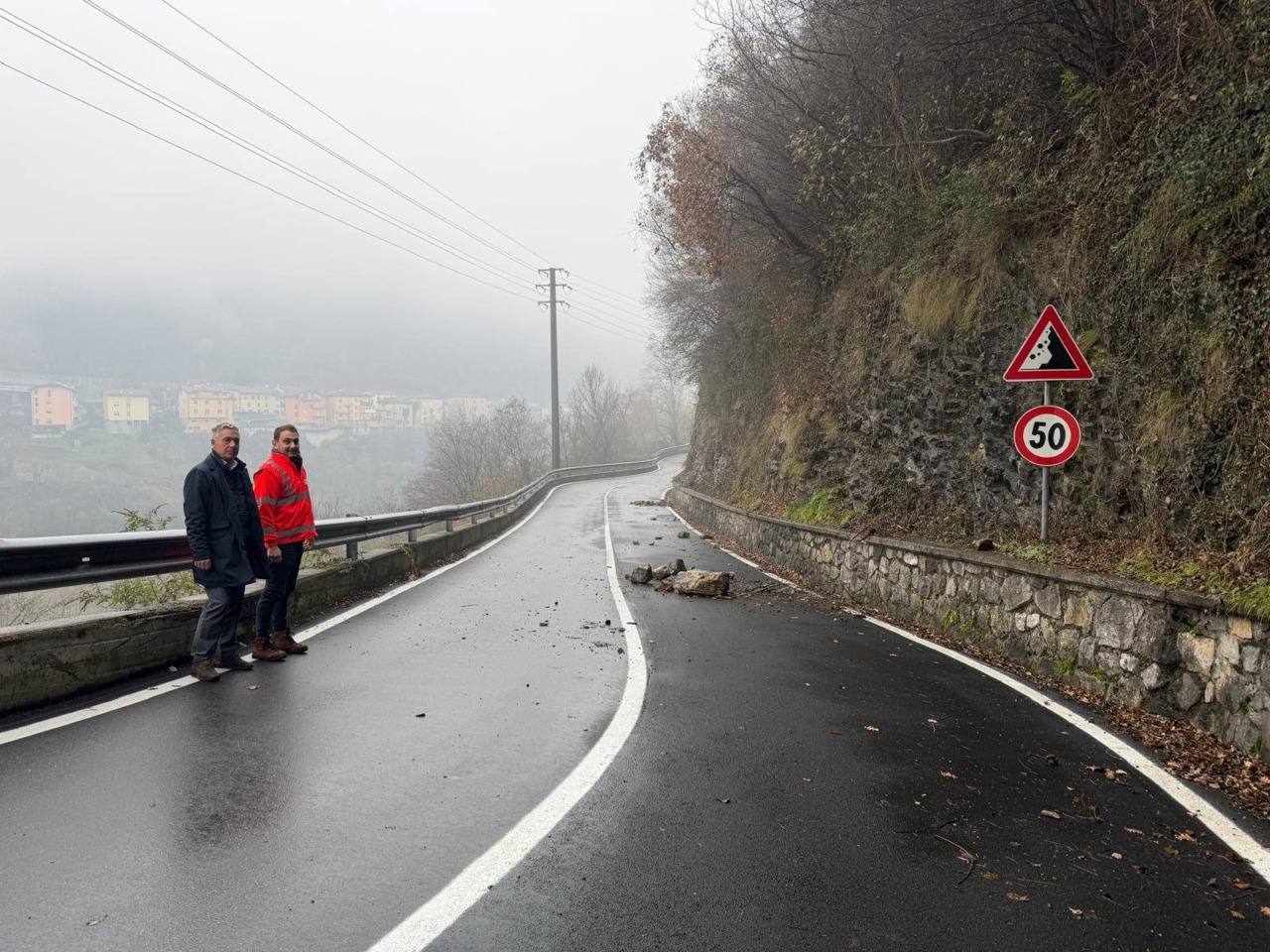 Ubiale Clanezzo, strada chiusa fino in primavera. Lobati e Mazzoleni in Regione: «Si usino fondi straordinari»