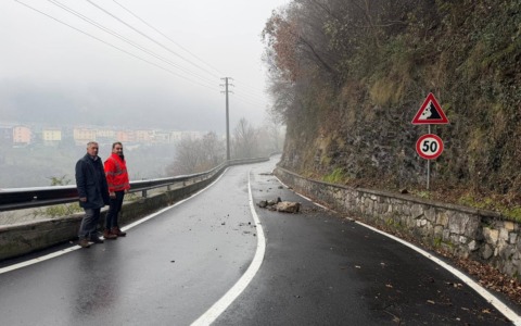 Ubiale Clanezzo, strada chiusa fino in primavera. Lobati e Mazzoleni in Regione: «Si usino fondi straordinari»