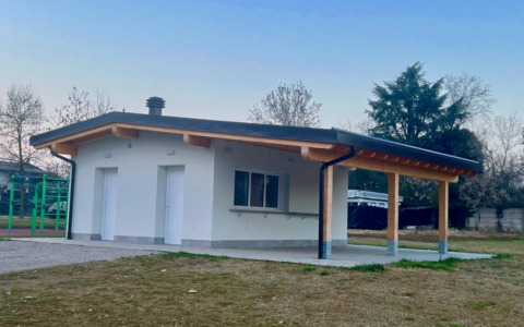 Il chiosco al parco di Grassobbio è pronto, adesso bisogna trovare chi lo gestirà