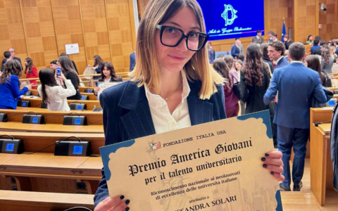 La 25enne Alessandra Solari di Torre Boldone premiata a Montecitorio: potrà accedere a un master