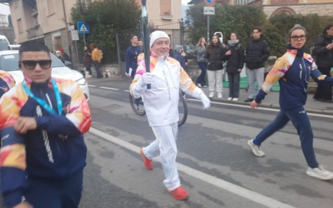 La Fiamma Olimpica ha toccato per la prima volta la Bergamasca