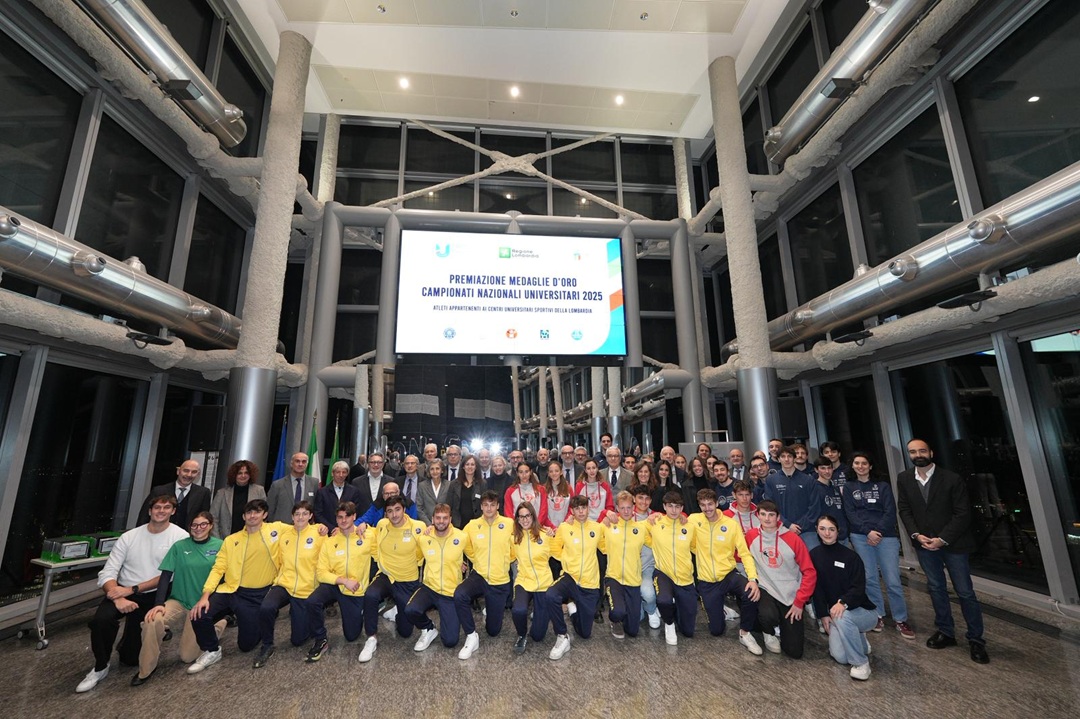 Libri e sport: premiati i giovani campioni universitari lombardi