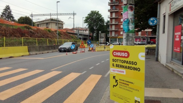 Raddoppio e treno per Orio, il punto di Rfi sui lavori (in ritardo): via San Bernardino riapre a senso unico a luglio